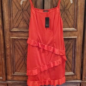 Cute Red Bodycon Dress with Ruffle Design ❤💃